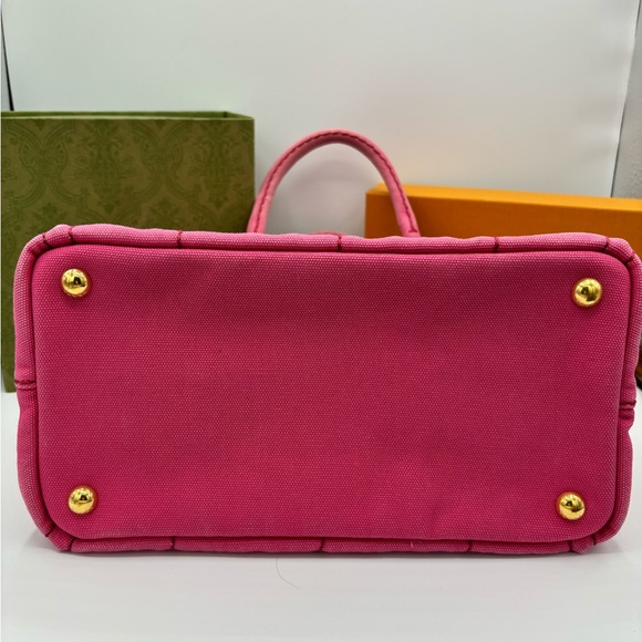 Prada Canapa Two Way Small Canvas Tote - Picture 15 of 15